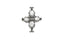 Silver Customizable Cross 2.75