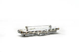 Chunky Rectangular Rhinestone Brooch with Pin - Target Trim