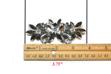 Gunmetal Rhinestone Flower Brooch - Target Trim