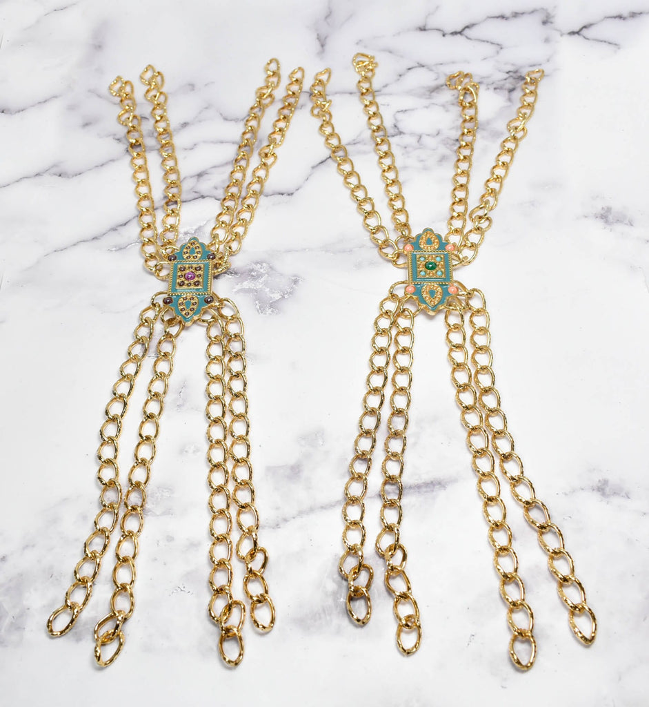 Gold Chain Fancy Dress Appliques Target Trim Gold Chain Fancy Dress Appliques Target Trim