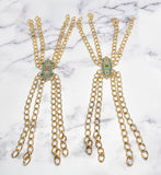 Gold Chain Fancy Dress Appliques