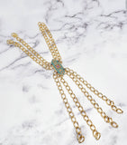Gold Chain Fancy Dress Appliques