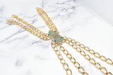 Gold Chain Fancy Dress Appliques