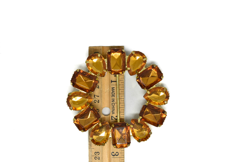 Round Gemstone Ribbon Slider 2.75" - 1 Piece