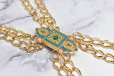 Gold Chain Fancy Dress Appliques