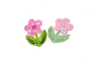 Sequins Flower Applique 1.50" x 2" | Flower Patch Applique - Target Trim