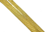 Metallic Gold Embroidered Trim 0.50" or 1" - 1 Yard