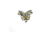 Floral Shape Rhinestone Brooch - Target Trim