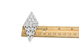 Diamond-Shaped Rhinestone Connector - Target Trim