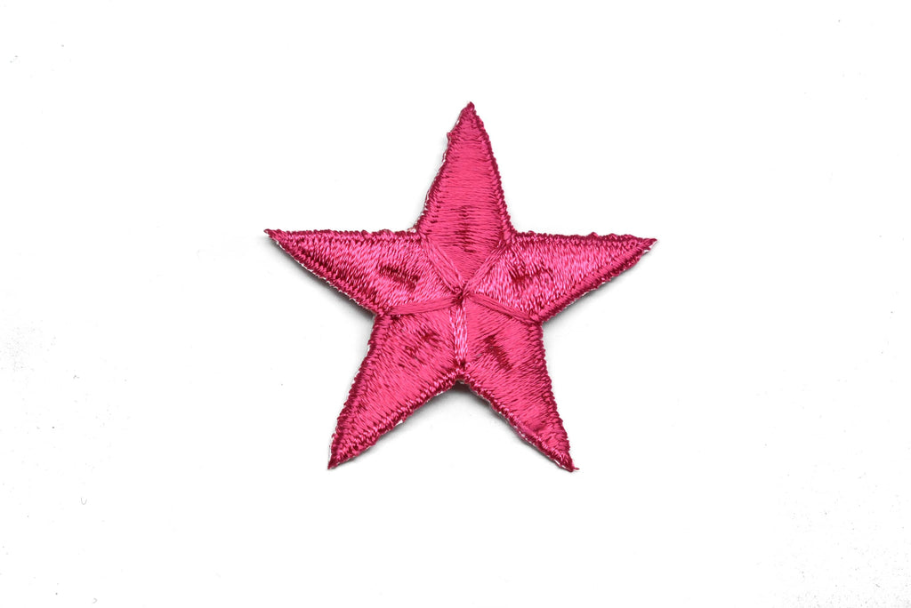 Embroidered Star Applique- Iron-on Star Patch - 2.50"  - 1 Piece
