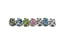 Rhinestone Flower Bouquet Brooch 1.50