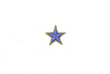 Blue Embroidered Star Appliques - Iron-on Star Patch