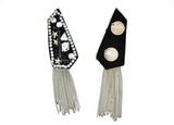 Studded Rhinestone Shoulder Pads with Tassel Chain- Target Trim