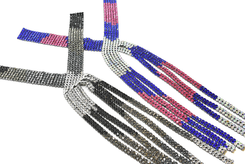 Tri-Color Rhinestone Applique 19.50" | Patch Applique - Target Trim