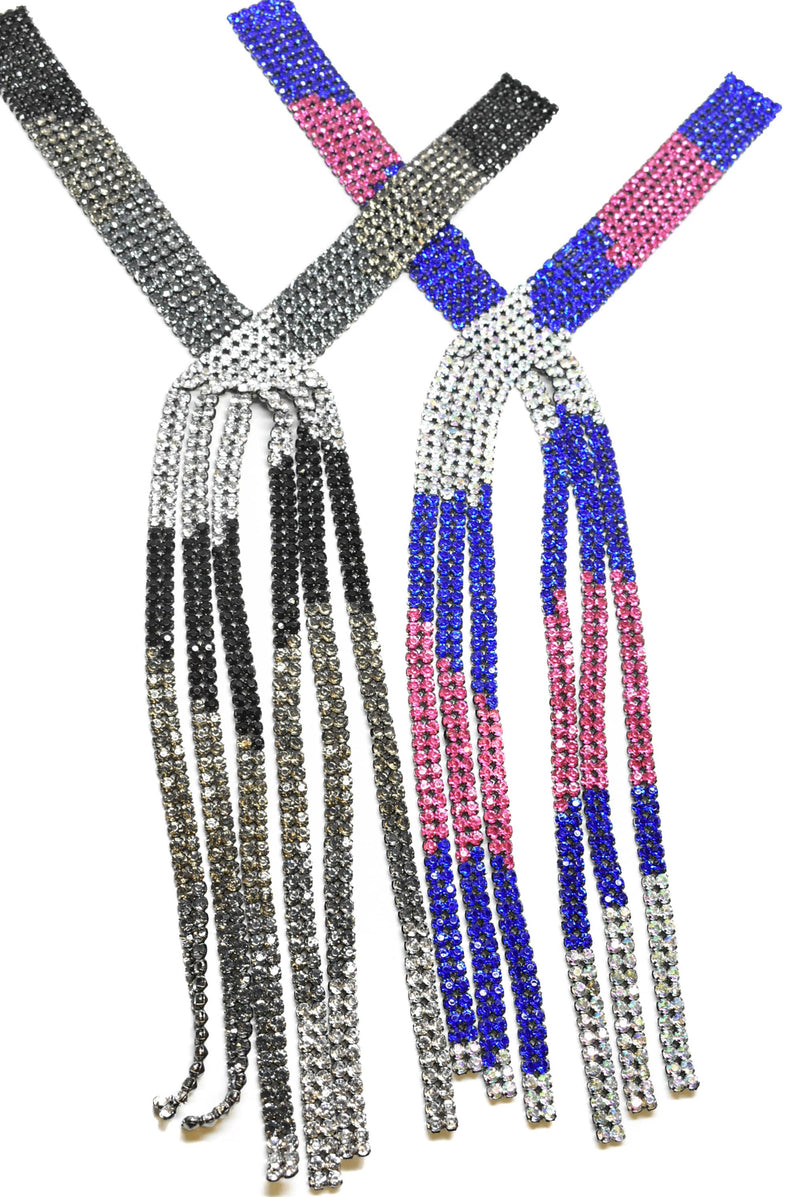 Tri-Color Rhinestone Applique 19.50" | Patch Applique - Target Trim