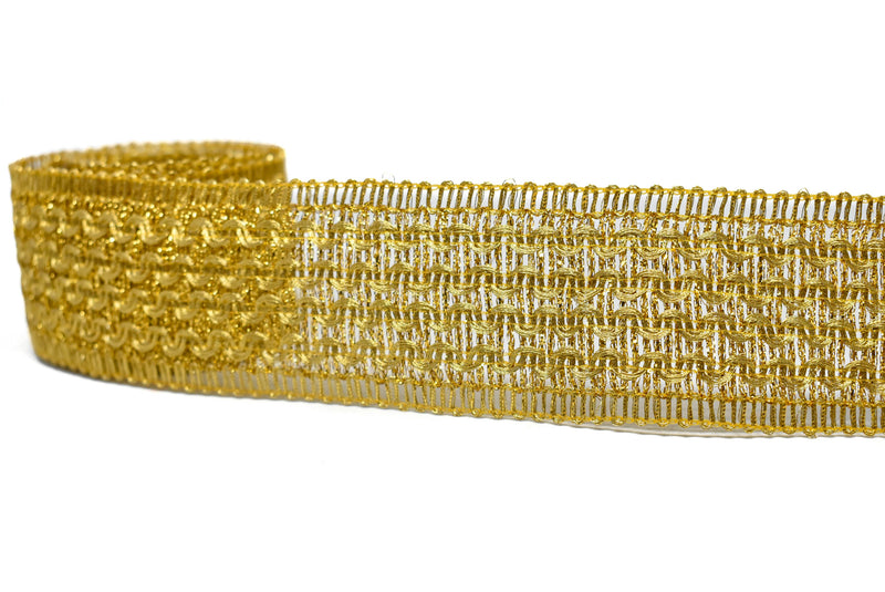 Rippled Wavy Metallic Trim 1.75" - 1 Yard