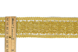 Three-Layer Wavy Metallic Gold Trim 1.75" - 1 Yard