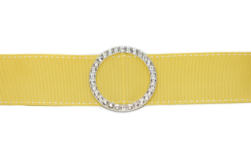 Silver Rhinestone Ribbon Slider 2" - 1 Yard