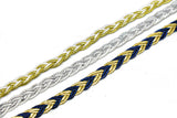 Metallic Non-Elastic Braided Gimp 1/4" - by the yard