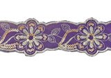 Floral Sequins Jacquard Ribbon