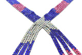 Tri-Color Rhinestone Applique 19.50" | Patch Applique - Target Trim