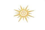 Embroidered Sun Iron On Patch Applique 3.5" | Sun Patch Applique - Target Trim