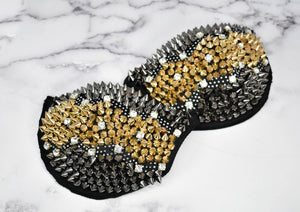 Spiked Rhinestone Shoulder Pad - Target Trim