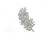 Feather Rhinestone Brooch Target Trim