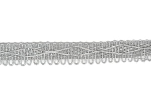 Metallic Loop Trim with Rhombus Design 1" - 1 Yard