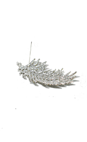 Feather Rhinestone Brooch Target Trim