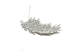 Feather Rhinestone Brooch Target Trim