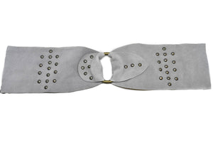 Studded Suede Belt Buckle Connector - Target Trim