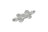 Stylish Rhinestone Connector- Rhinestone Clasp Target Trim