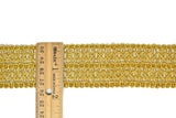 Metallic Gold Patterned Sari Border Trim 1.90" - 1 Yard