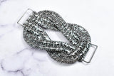 Knotted Rhinestone Connector Patch Applique -Target Trim