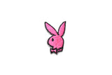 Embroidered Bunny with Bowtie Iron-on Patches 1" x .75" | Bunny Patch Applique - Target Trim 