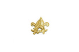 Fleur De Lis Iron-on Applique Patch- Metallic Gold 1.10" Saints | Patch Applique - Target Trim