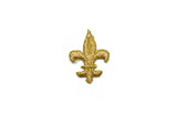 Fleur De Lis Iron-on Applique Patch- Metallic Gold 1.10" Saints | Patch Applique - Target Trim