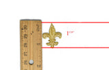 Fleur De Lis Iron-on Applique Patch- Metallic Gold 1.10" Saints | Patch Applique - Target Trim