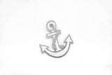 2" x 1.2"Anchor with Rope Embroidered Iron-On Patch