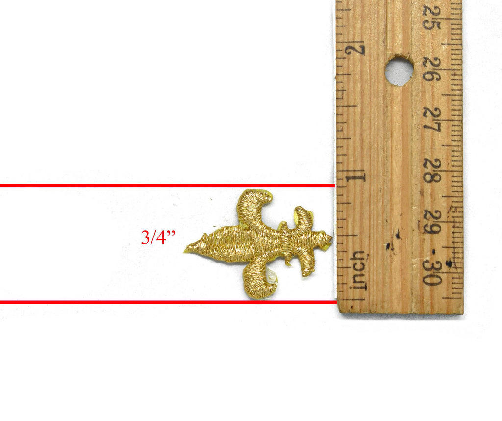 Fleur De Lis Iron-on Applique Patch- Metallic Gold 1.10" Saints | Patch Applique - Target Trim