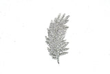 Feather Rhinestone Brooch Target Trim