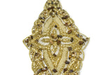 Classy Beaded Rhinestone Applique | Diamond Shape Patch Applique - Target Trim