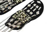 Beaded Shoulder Piece with Dangling Chain - Target Trim