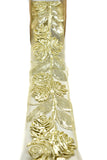 Metallic Rose Organza Trim 1" - 1 Yard