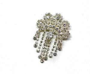 Dangling Crown Rhinestone Brooch - Target Trim