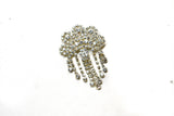 Dangling Crown Rhinestone Brooch - Target Trim