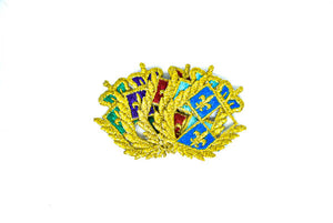 1.5" x 2"  Iron On Royalty Shield Patch Applique