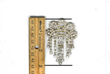 Dangling Crown Rhinestone Brooch - Target Trim