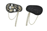 Round Epaulet with Rhinestone, Beads and Dangling Chain - Target Trim